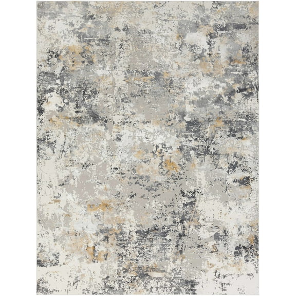 BoutiqueRugs Lenzburg Contemporary Area Rug - Charcoal, Gray, Light Gray - 7'10" x 10'2"