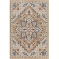 thumbnail image 1 of BoutiqueRugs Lewa Traditional Area Rug - Outdoor Safe - Metallic Gold, Ivory, Navy - 6'7" x 9', 1 of 6