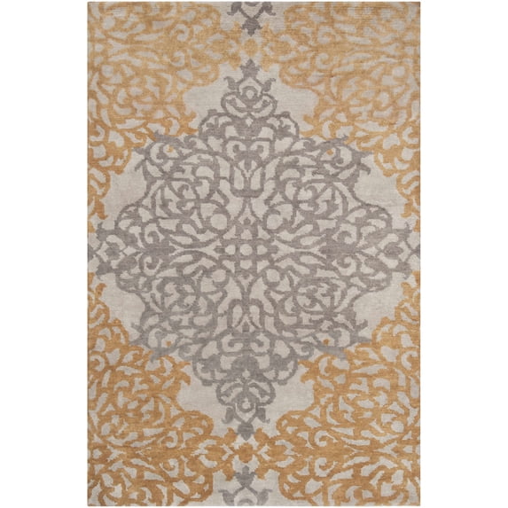 BoutiqueRugs Lisle Transitional Area Rug - Medium Gray, Medium Brown, Charcoal - 8' x 11'