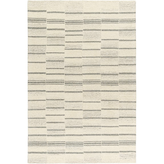 BoutiqueRugs Loba Bohemian, Transitional Area Rug - Bone, Dark Gray, Cloud Gray - 2' x 3'