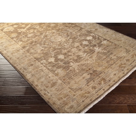 BoutiqueRugs Lochmaben Traditional Area Rug - Charcoal, Ivory, Light Brown - 2' x 3'