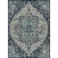 thumbnail image 1 of BoutiqueRugs MARASH Bohemian, Contemporary, Traditional Area Rug - Ivory, Navy, Aqua - 6'7" x 9', 1 of 6