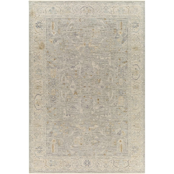 Boutique Rugs MERV Traditional Area Rug - Charcoal, Dark Red, Medium Gray - 9' x 12'2"