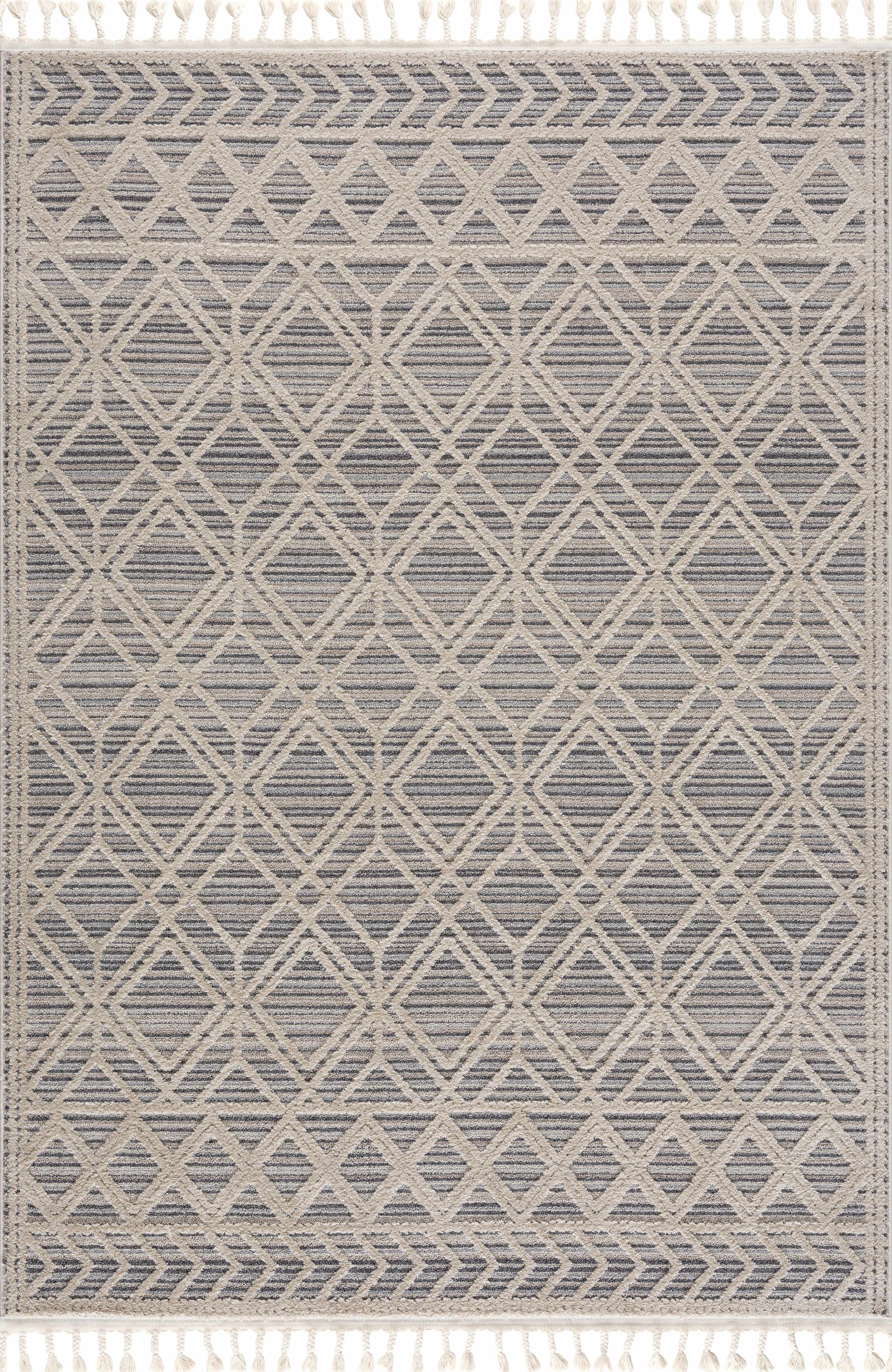 BoutiqueRugs Magnolia Contemporary, Transitional Area Rug - Beige, Light Blue, Cream - 7'10" x 10'