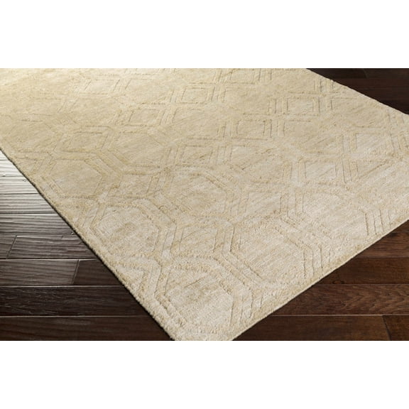 BoutiqueRugs Manchester Natural Fibers Area Rug - Ivory, Beige, Dark Red - 2' x 3'