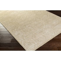 BoutiqueRugs Manchester Natural Fibers Area Rug - Ivory, Beige, Dark Red - 2' x 3'