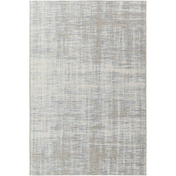 BoutiqueRugs Manzanita Contemporary Area Rug - Outdoor Safe - Blue, Pale Blue, Taupe - 3'11" x 5'7"