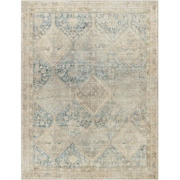 BoutiqueRugs Maree Traditional Area Rug - Light Green, Sage, Peach - 2'1" x 3'9"