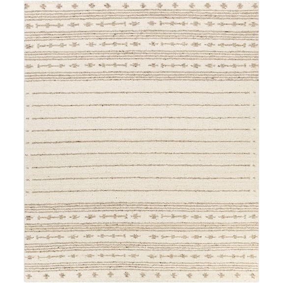 BoutiqueRugs Matawan Bohemian, Transitional Area Rug - Cream, Ivory, Dark Brown - 5' x 7'6"