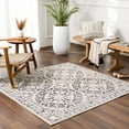 thumbnail image 1 of BoutiqueRugs Megargel Transitional Area Rug - Charcoal, Medium Gray, Off White - 18" x 18" Sample, 1 of 13