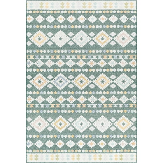 BoutiqueRugs Metta Coastal Area Rug - Outdoor Safe - Charcoal, Cream, Tan - 7'10" x 10'