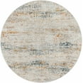 thumbnail image 1 of BoutiqueRugs Midhurst Contemporary Area Rug - Teal, Medium Gray, Rust - 7'10" Round, 1 of 12