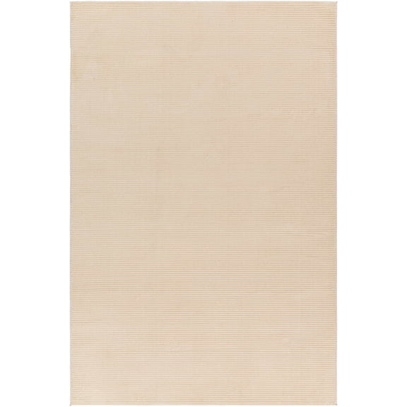 BoutiqueRugs Mimi Contemporary Area Rug - Machine Washable - Ivory, Cream - 6'4" x 9'