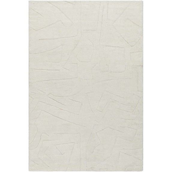 BoutiqueRugs Mony Contemporary Area Rug - Light Silver - 8' x 10'