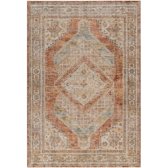 BoutiqueRugs Moya Traditional Area Rug - Tan, Sage, Light Sage - 7'10" x 10'2"