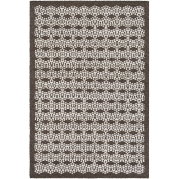 BoutiqueRugs Mytholmroyd Bohemian/Global Area Rug - Charcoal, Cream - 5' x 7'6"