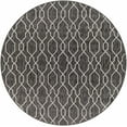 thumbnail image 1 of BoutiqueRugs NACO Traditional Area Rug - Outdoor Safe - Charcoal, Cream - 6'7" Round, 1 of 16