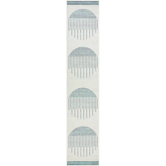 BoutiqueRugs Nabil Contemporary Area Rug - Outdoor Safe - Light Silver, Beige, Gray - 7'3" x 10'6"