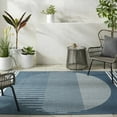 thumbnail image 1 of BoutiqueRugs Nabil Contemporary Area Rug - Outdoor Safe - Marine Blue, Light Silver, Slate Blue - 18" x 18" Sample, 1 of 12
