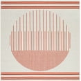 thumbnail image 1 of BoutiqueRugs Nabil Farmhouse Area Rug - Outdoor Safe - Cream, Orange - 5'3" Square, 1 of 13