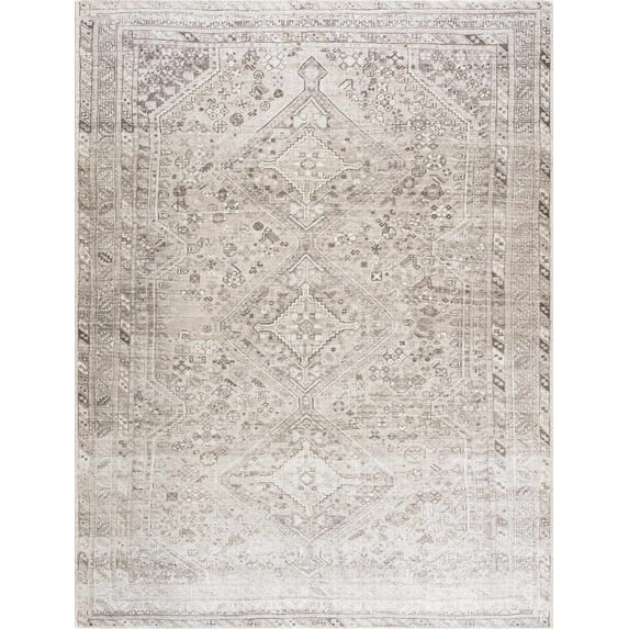 BoutiqueRugs Nadie Traditional Area Rug - Dark Gray - 8'10" x 12'