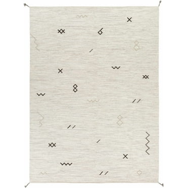 BoutiqueRugs Napaskiak Bohemian, Transitional Area Rug - Light Gray, Light Brown, Black - 2' x 3'