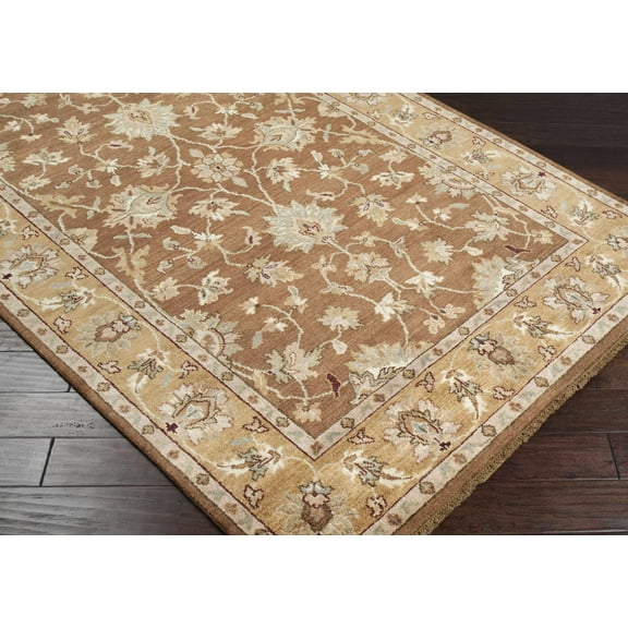 BoutiqueRugs Napoleonville Traditional Area Rug - Blush, Burgundy, Camel - 2' x 3'
