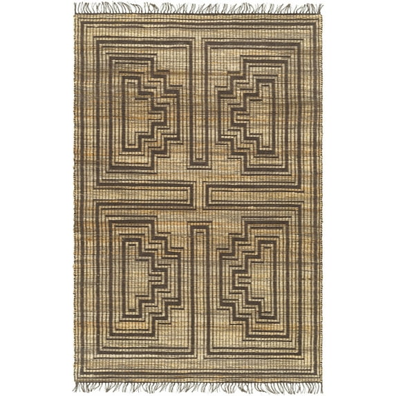 BoutiqueRugs Navid Farmhouse Area Rug - Camel, Gray, Light Wood - 8' x 10'