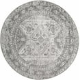 thumbnail image 1 of BoutiqueRugs Nelsonville Traditional Area Rug - Light Gray, White, Charcoal - 5'3" Round, 1 of 17