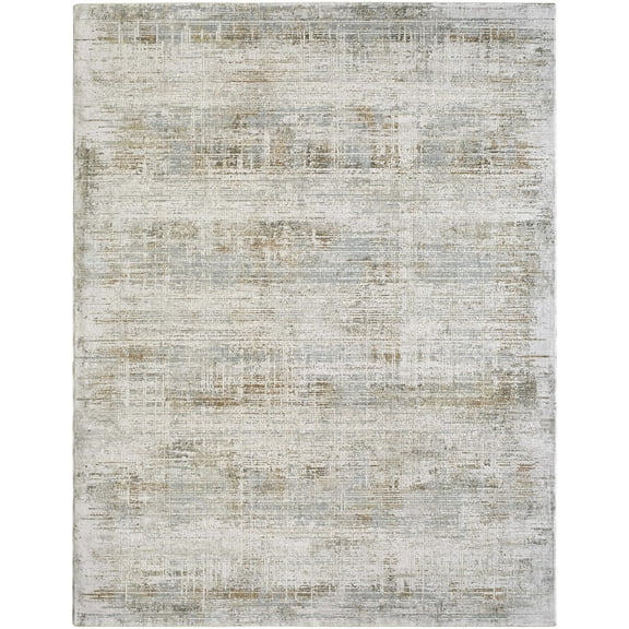 BoutiqueRugs Neron Southwestern Area Rug - Cream, Light Gray, Medium Brown - 2'7" x 3'11"