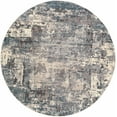 thumbnail image 1 of BoutiqueRugs Netherfield Contemporary Area Rug - Navy, Cream, Taupe - 5'3" Round, 1 of 19