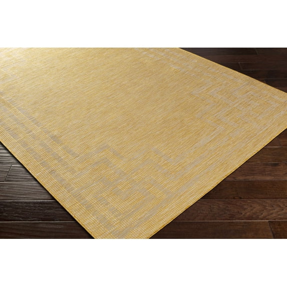 Boutique Rugs Netley Traditional Area Rug - Outdoor Safe - Mustard - 7'8" x 10'