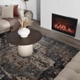 thumbnail image 1 of BoutiqueRugs Newalla Medium Pile Medallion Area Rug - Camel, Charcoal, Dark Brown - 18" x 18" Sample, 1 of 19
