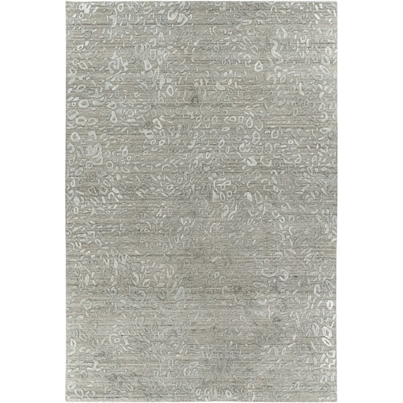 BoutiqueRugs Newburn Traditional Area Rug - Charcoal, Gray, Light Gray - 8'10" x 12'