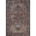 thumbnail image 1 of BoutiqueRugs Neyland Washable Area Rug - Bright Red, Navy, Peach - 3'6" x 5'6", 1 of 19
