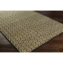 BoutiqueRugs Niangua Contemporary Area Rug - Black, Mustard - 6' x 9'