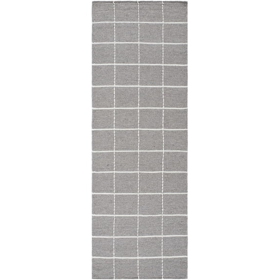 BoutiqueRugs Nissa Traditional, Transitional Runner Rug - Sterling Gray, Gray, Light Silver - 2'6" x 8' Runner