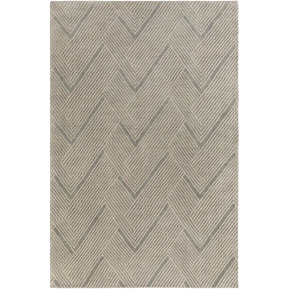 BoutiqueRugs Oceanville Contemporary Area Rug - Charcoal, Taupe - 2' x 3'