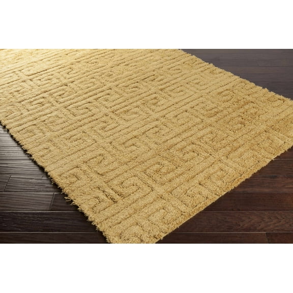 BoutiqueRugs Omagh Natural Fibers Area Rug - Mustard - 2' x 3'