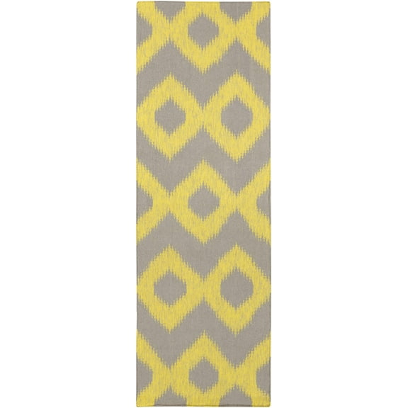 Boutique Rugs Oradell Bohemian, Transitional Runner Rug - Dark Red, Yellow - 2'6" x 8' Runner