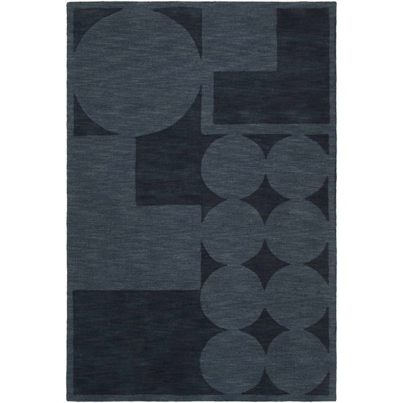 BoutiqueRugs Oshae Contemporary Area Rug - Navy - 2' x 3'