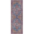 thumbnail image 1 of Boutique Rugs Otaki Traditional Runner Rug - Machine Washable - Rust, Teal, Mustard - 2'7" x 7'3" Runner, 1 of 9
