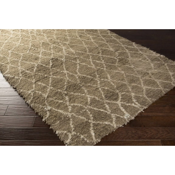 BoutiqueRugs Otley Shags Area Rug - Ivory, Taupe - 2' x 3'