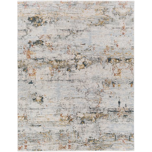 BoutiqueRugs Ottawa Contemporary Area Rug - Pale Blue, Navy, Teal - 2' x 2'11"