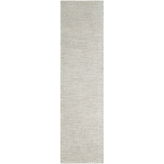 BoutiqueRugs Pabla Traditional Runner Rug - Light Gray, Medium Gray - 2'7" x 10' Runner
