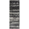 thumbnail image 1 of BoutiqueRugs Palali Bohemian, Transitional Runner Rug - Machine Washable - Black, Gray, Light Gray - 2'7" x 7'3" Runner, 1 of 19