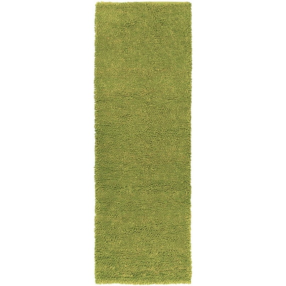 BoutiqueRugs Pembroke Shags Runner Rug - Olive - 4' x 10' Runner