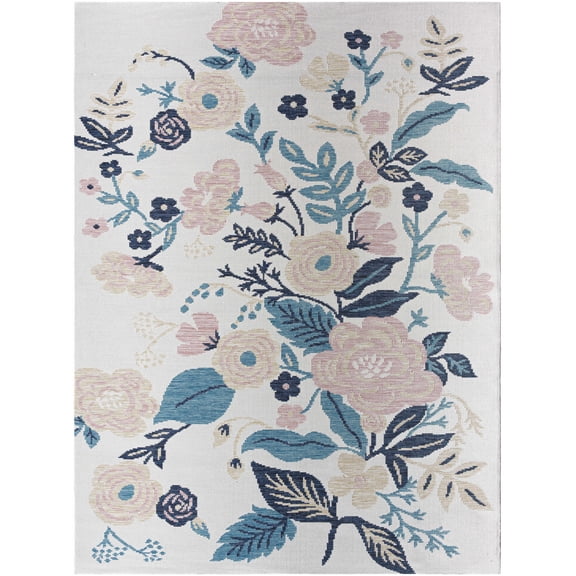 BoutiqueRugs Ponto Coastal Area Rug - Outdoor Safe - Light Gray - 5'2" x 7'