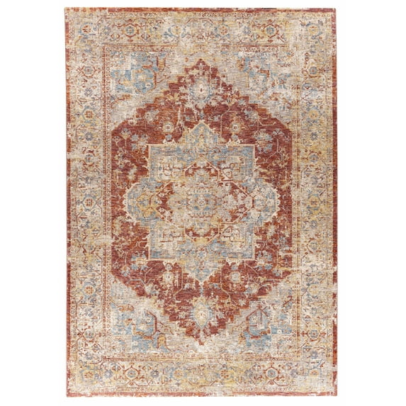BoutiqueRugs Powassan Traditional Area Rug - Rust, Teal, Olive - 10' x 13'11"