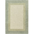 thumbnail image 1 of BoutiqueRugs Pualas Bordered Olive Wool Area Rug - Cream, Medium Gray, Olive - 8' x 10', 1 of 11